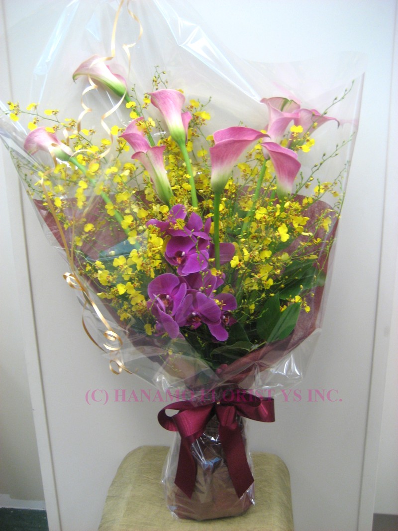 HAND014 Oncidium Phalaenopsis & Calla